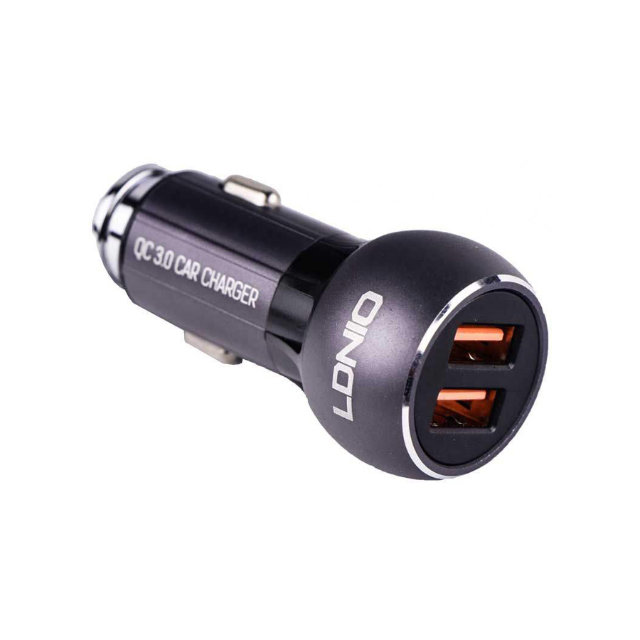 فندکی-فست-503 شارژر فندکی الدینیو C503Q با جریان 3 آمپر و دو پورت خروجی