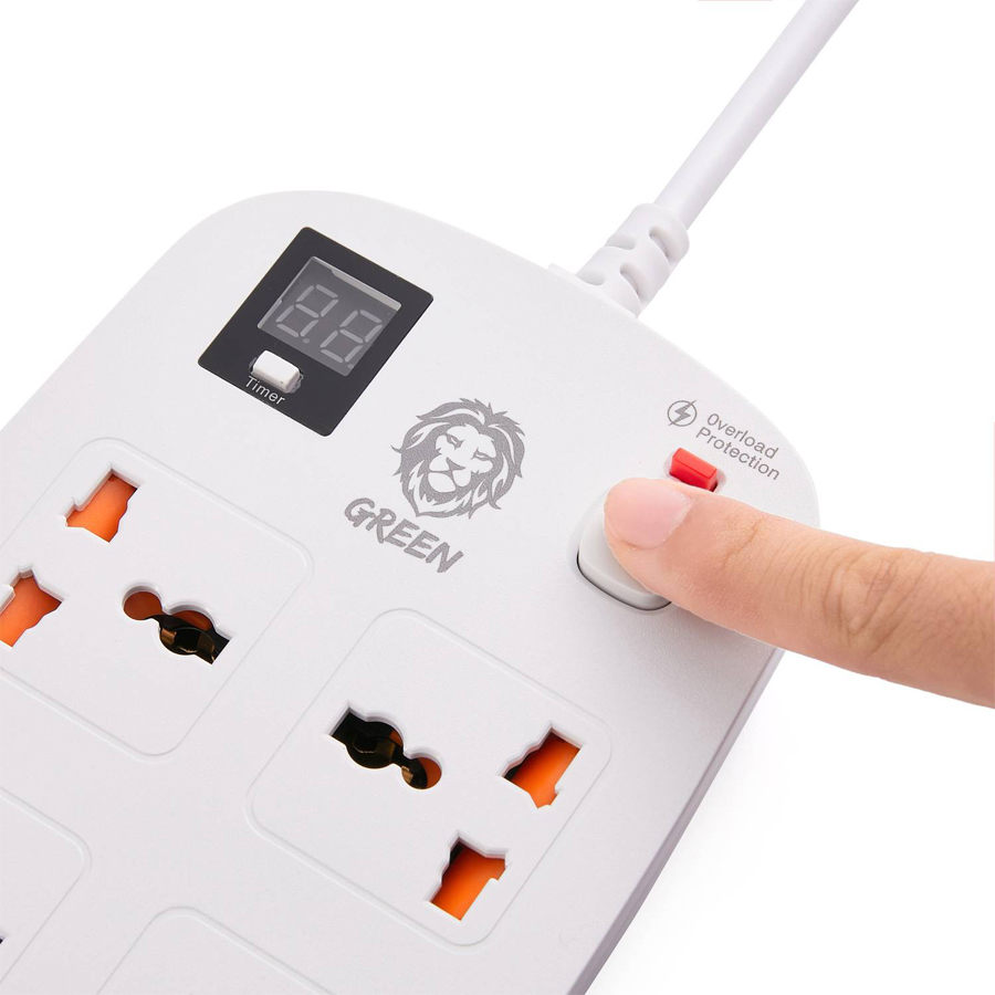 چند راهی برق گرین Green Lion 40W Multiport Smart Power Socket 3500W
