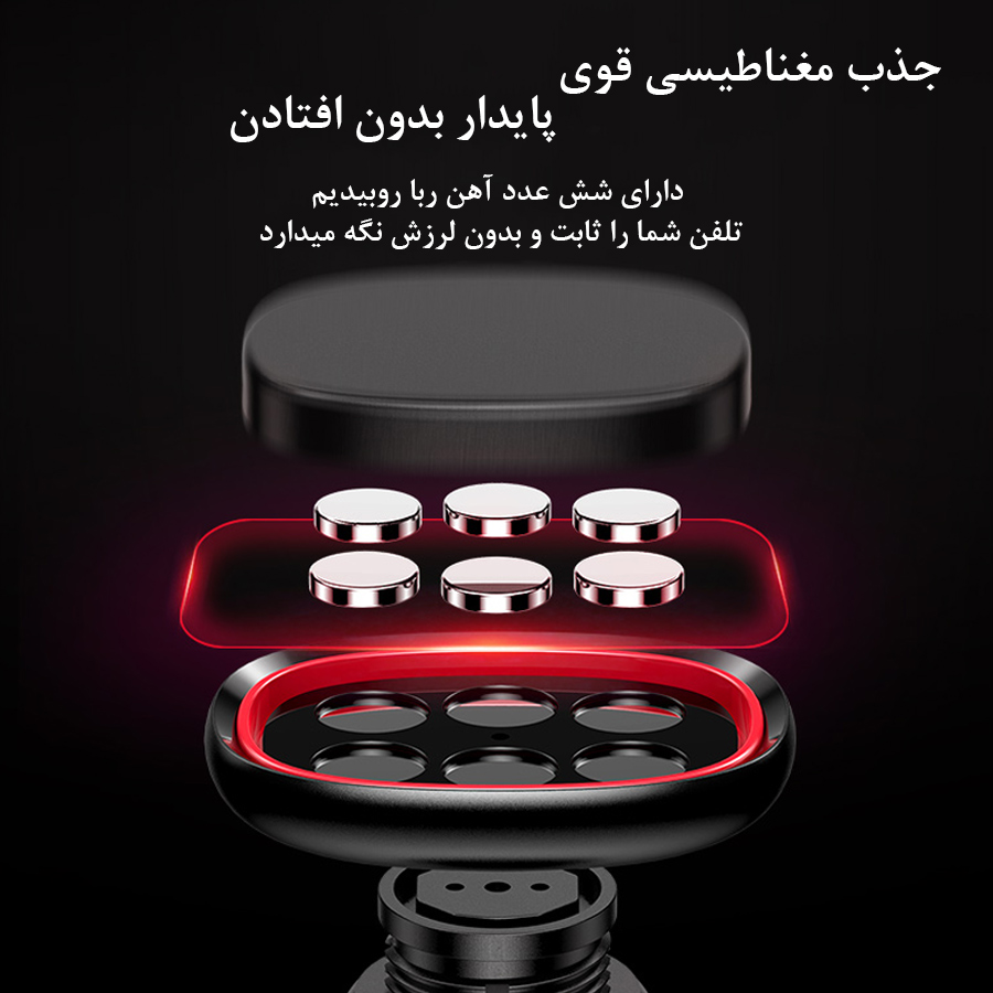 هولدر-خودرو-قوی نگهدارنده موبایل جویروم Joyroom Mini Magnetic Car Holder JR-ZS205