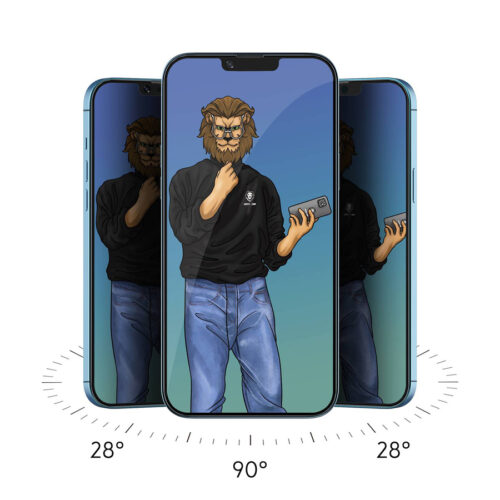 گلس پرایوسی گرین آیفون 13 پرو مکس Green Lion 9H Steve Privacy Glass iPhone 13 Pro Max