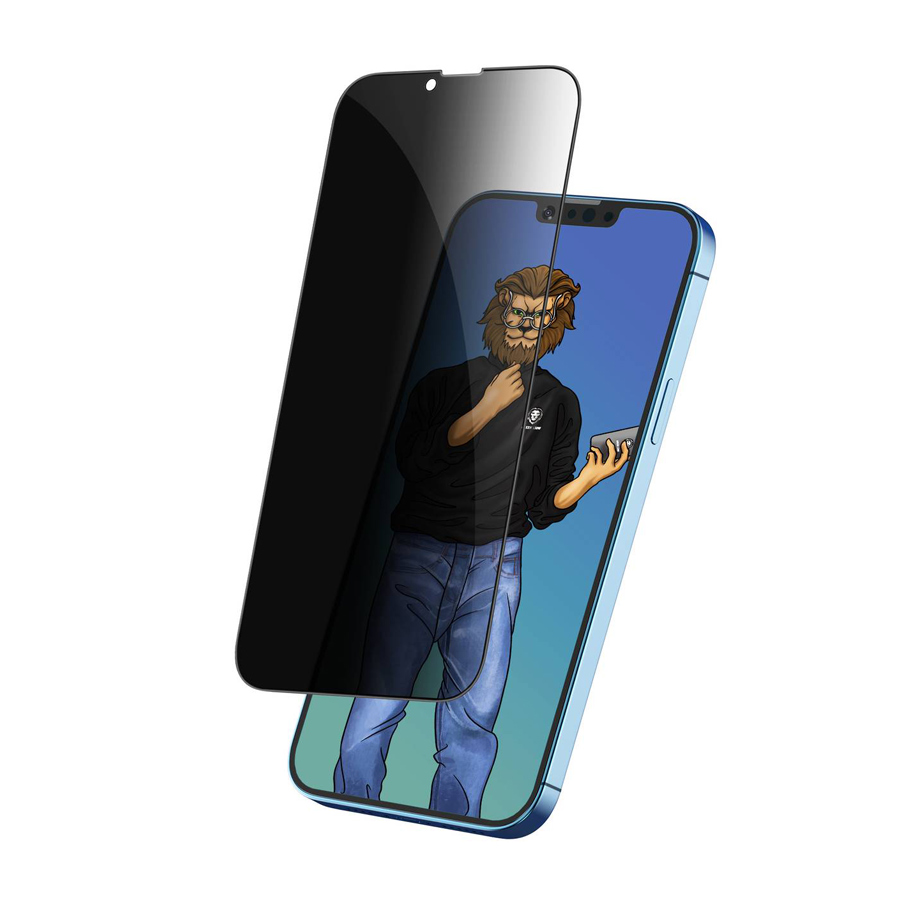 گلس پرایوسی آیفون 13 پرو مکس گلس پرایوسی گرین آیفون 13 پرو مکس Green Lion 9H Steve Privacy Glass iPhone 13 Pro Max
