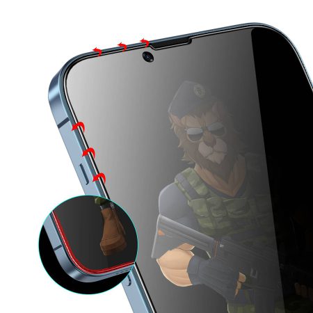 گلس گرین پرایوسی آیفون 13 پرو مکس Green 3D Privacy Pro Glass Iphone 13 Pro Max