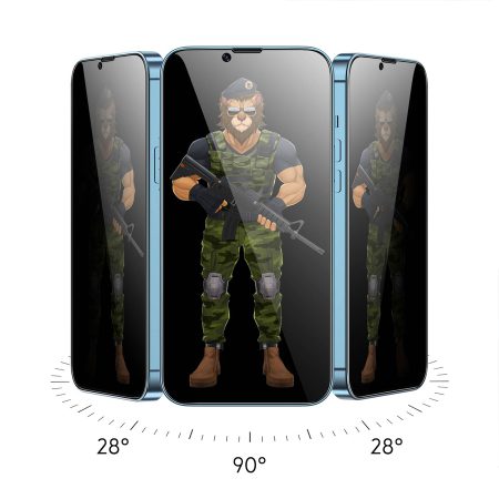 گلس گرین پرایوسی آیفون 13 پرو مکس Green 3D Privacy Pro Glass Iphone 13 Pro Max