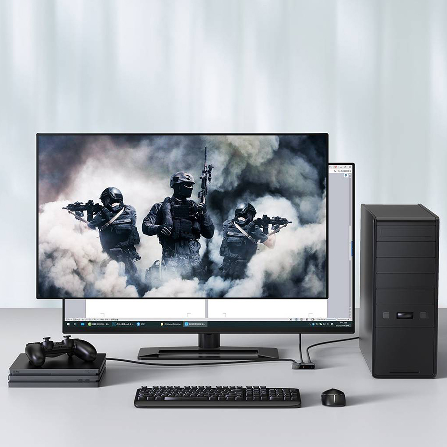اسپلیتر و سوییچ تصویر 1 به 2 پورت HDMI باسئوس مدلCAHUB BC0G اسپلیتر و سوییچ تصویر 1 به 2 پورت HDMI باسئوس مدلCAHUB BC0G