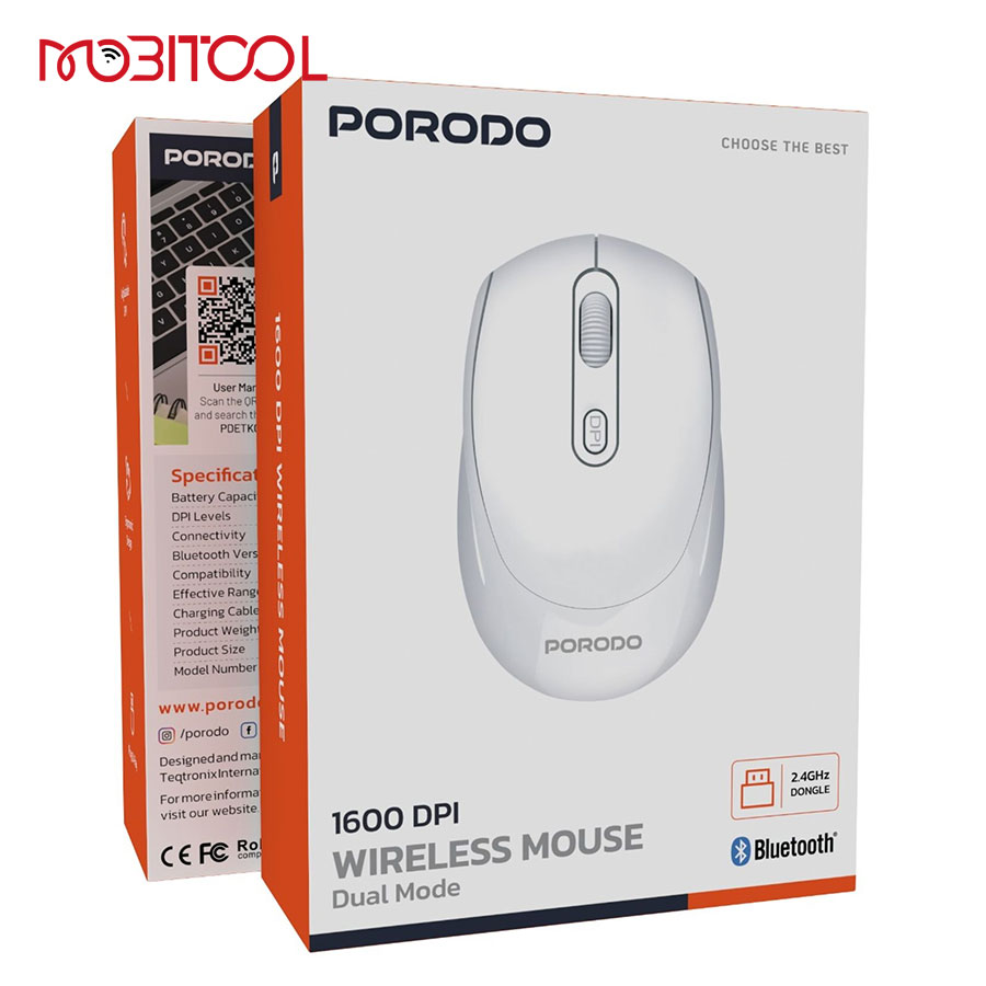 Porodo Wireless Mouse PD-ETK04