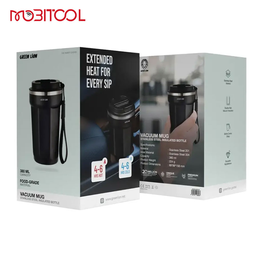 Green Lion Vacuum Mug 380mL