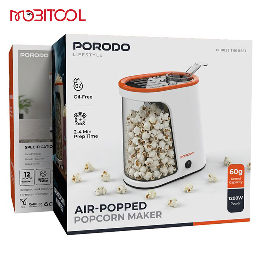 Porodo Air Popped Popcorn Maker Porodo Air Popped Popcorn Maker