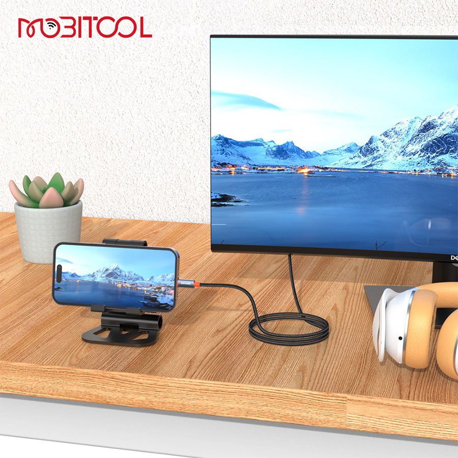 Porodo Woven Cable Type C to HDMI