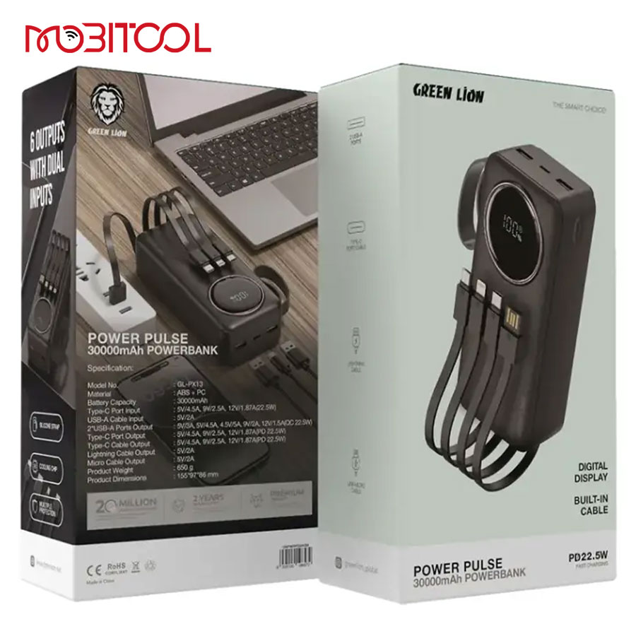 Green Lion Power Pulse 30000mAh Power Bank
