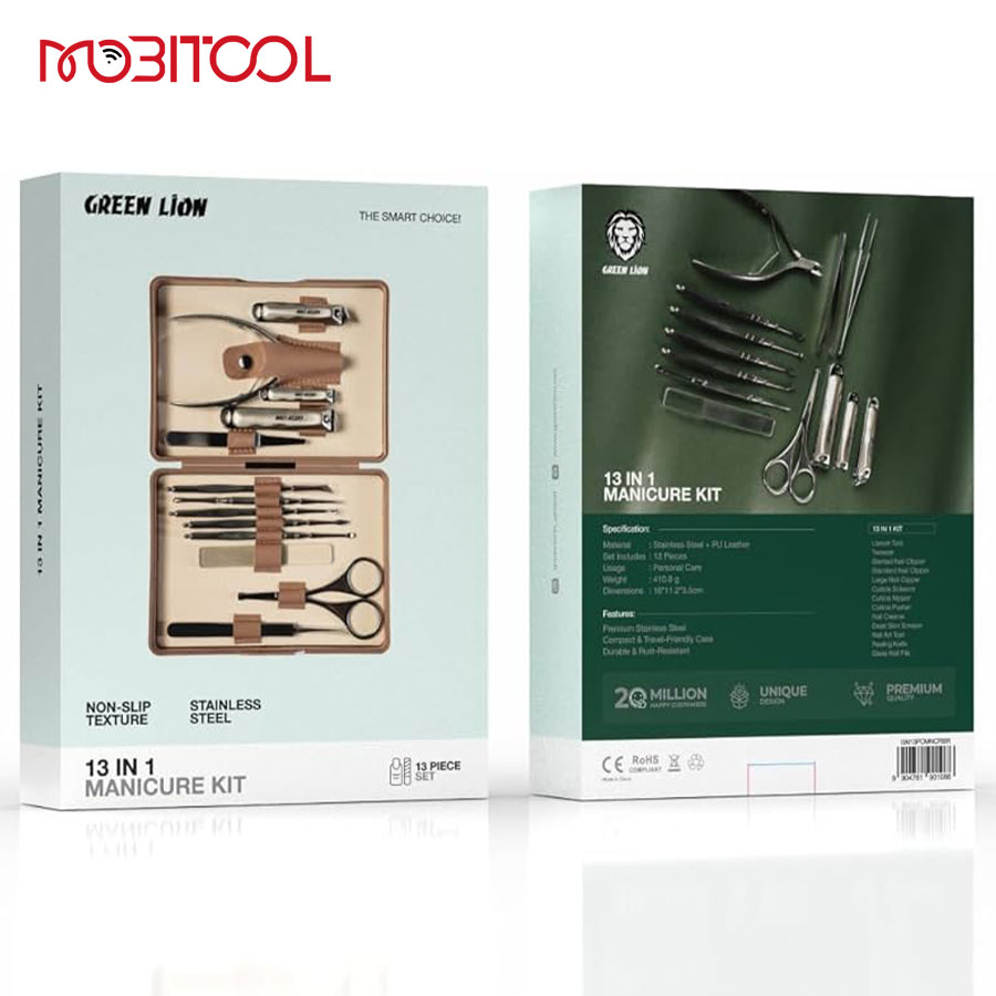 Green Lion 13 in 1 Manicure Kit