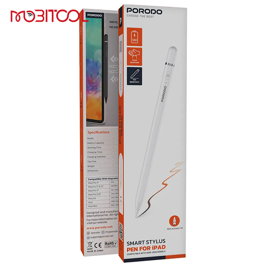 Porodo Smart Stylus Pen for iPad