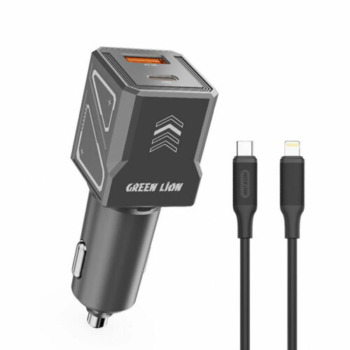 شارژر فندکی 60 وات با کابل گرین