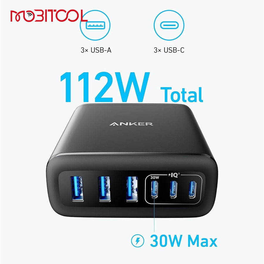 Anker USB-C 6 Port Charging Station Anker USB-C 6 Port Charging Station
