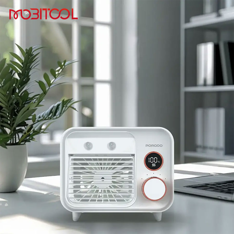Porodo Mini Mist Fan Desktop Air Cooler Porodo Mini Mist Fan Desktop Air Cooler