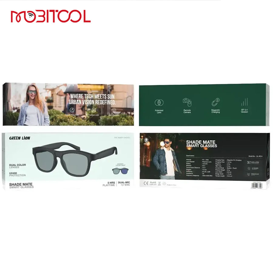 عینک هوشمند بلوتوثی گرین