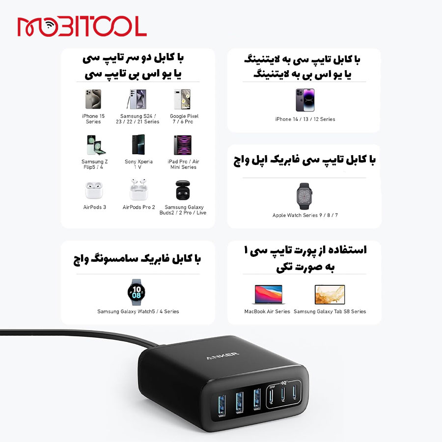 هاب شارژر انکر هاب شارژر انکر