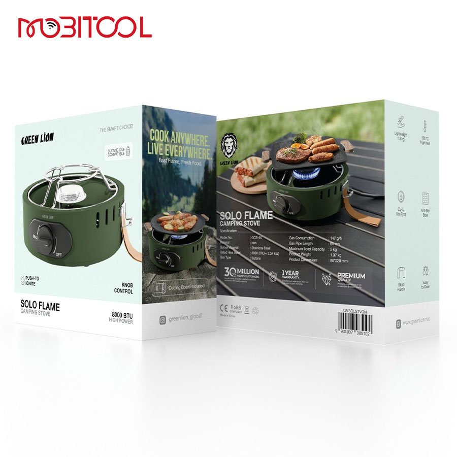 Green Lion Solo Flame Camping Stove