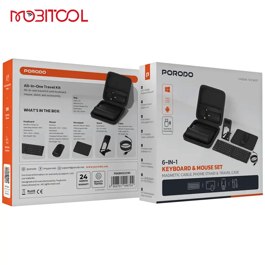 Porodo 6-In-1 Keyboard & Mouse Set Porodo 6-In-1 Keyboard & Mouse Set