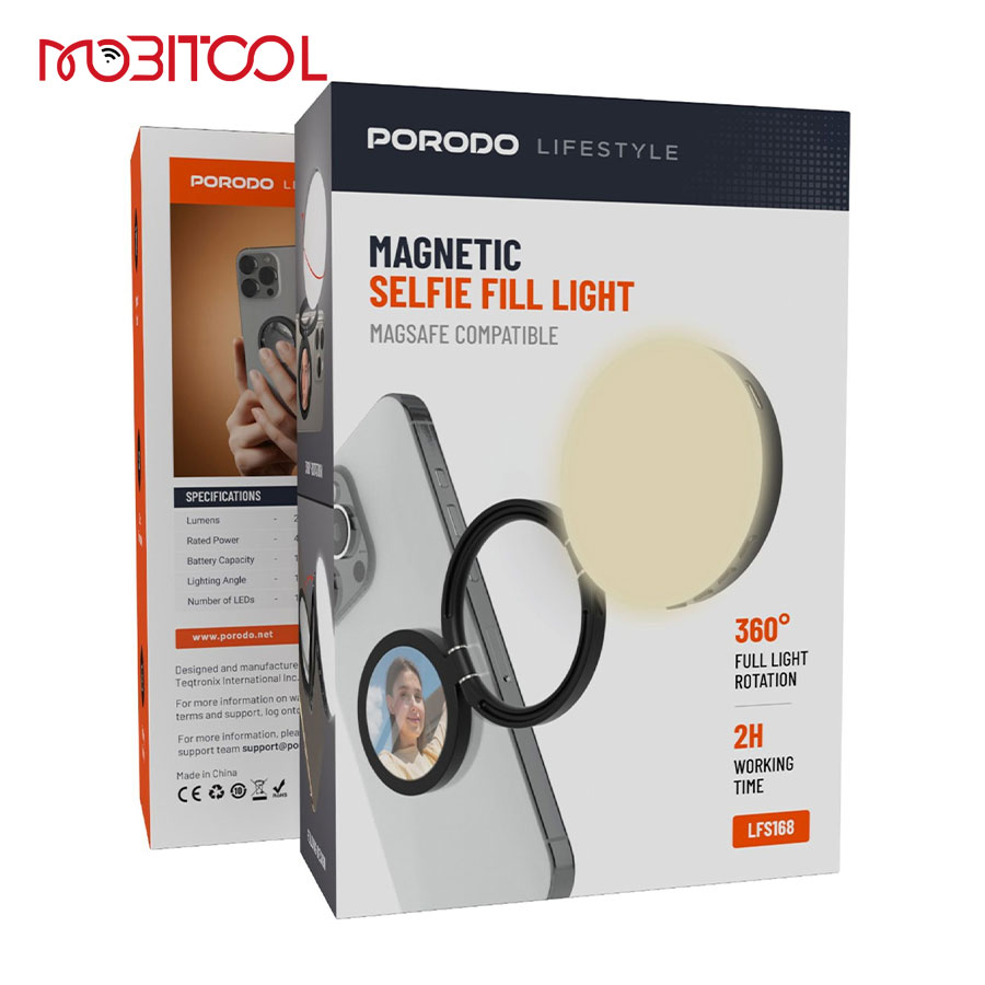 Porodo Magnetic Selfie Fill Light Porodo Magnetic Selfie Fill Light
