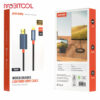 Porodo Woven Cable Lightning to HDMI CBL0017