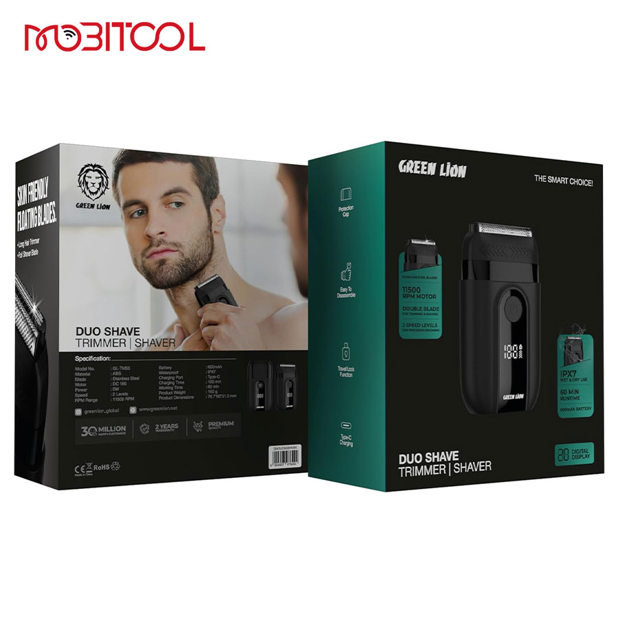Green Lion Duo Shave Hair Trimmer TM55 Green Lion Duo Shave Hair Trimmer TM55