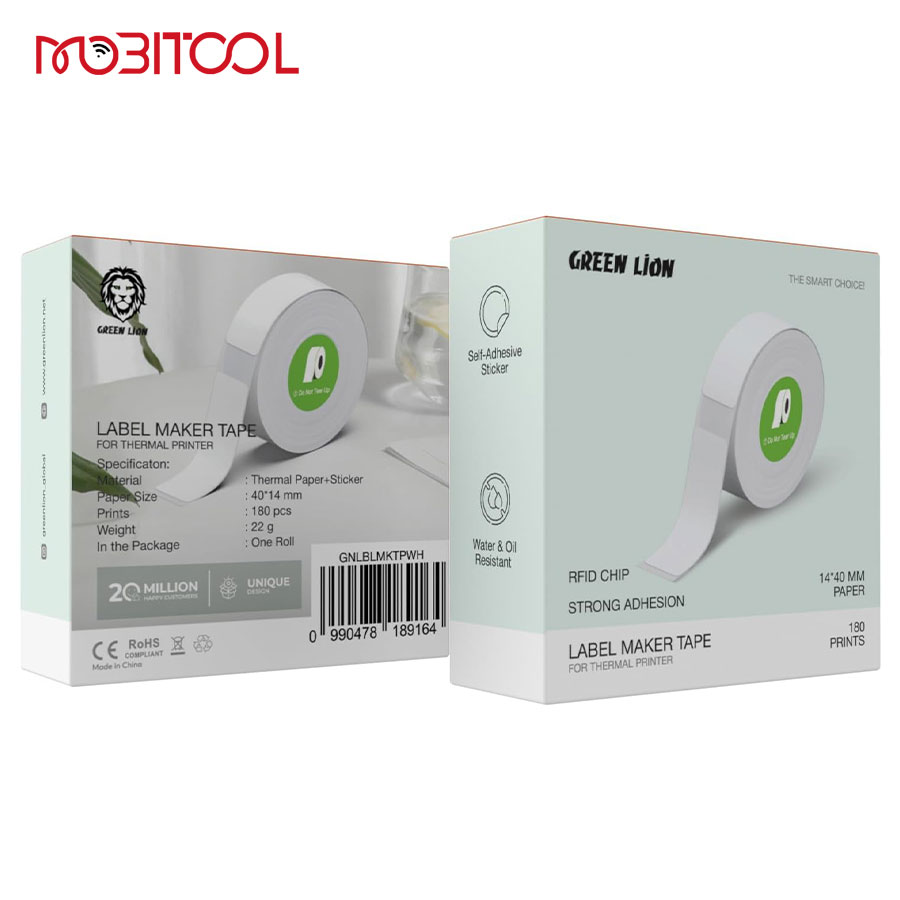 Green Lion Label Maker Tape for Thermal Printer Green Lion Label Maker Tape for Thermal Printer
