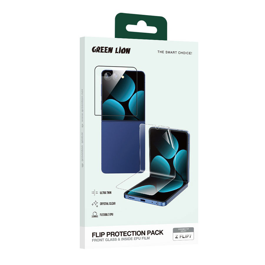 Green Lion Samsung Galaxy Z Flip 7 Fold Protection Pack Green Lion Samsung Galaxy Z Flip 7 Fold Protection Pack
