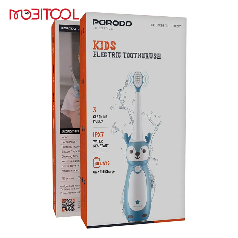 Porodo Lifestyle Kids Electric Toothbrush Porodo Lifestyle Kids Electric Toothbrush