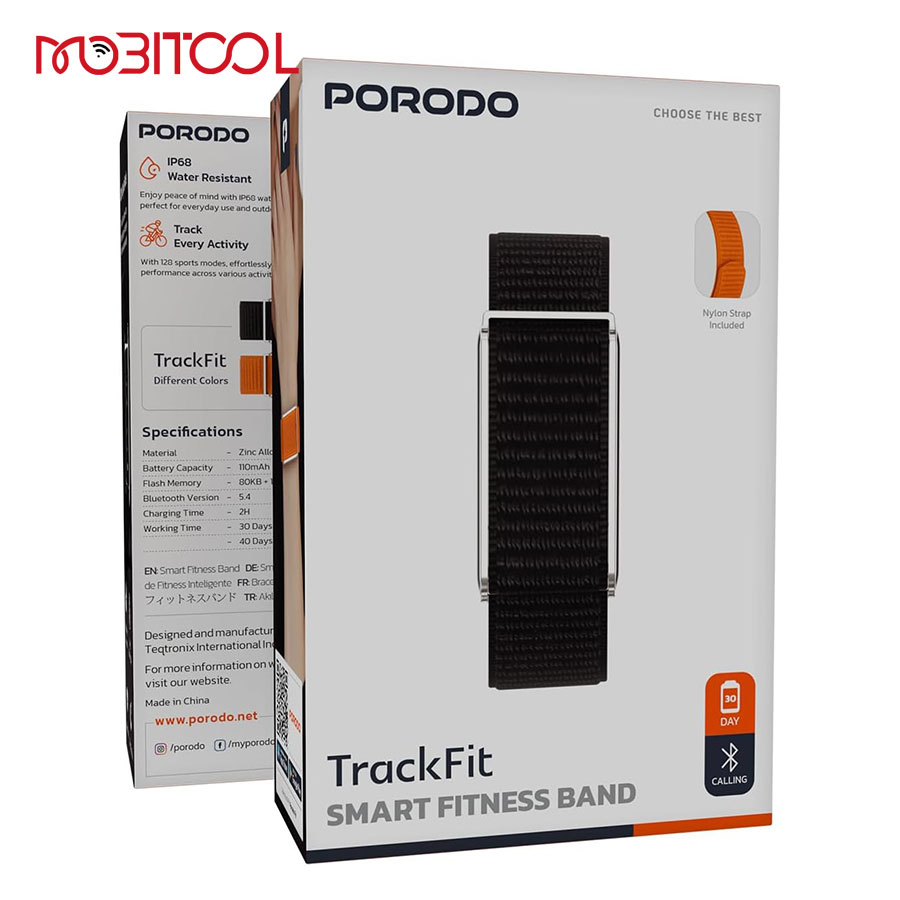 Porodo TrackFit Smart Fitness Band Porodo TrackFit Smart Fitness Band