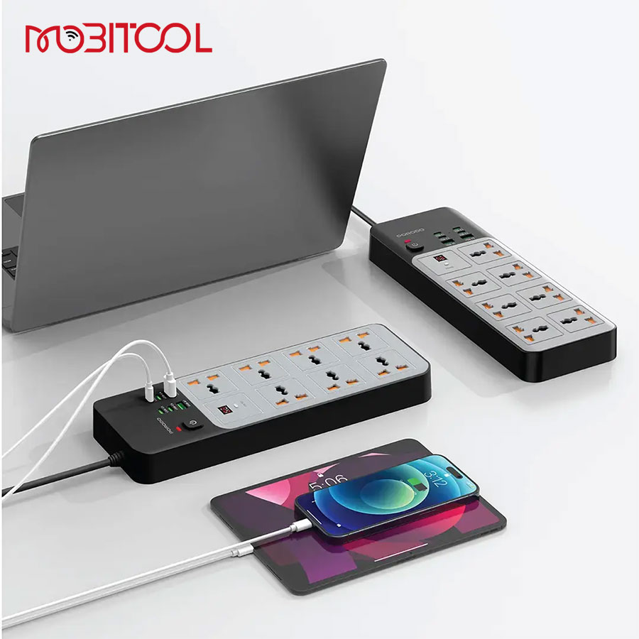 Porodo 3000W 7AC Universal Power Strip Porodo 3000W 7AC Universal Power Strip