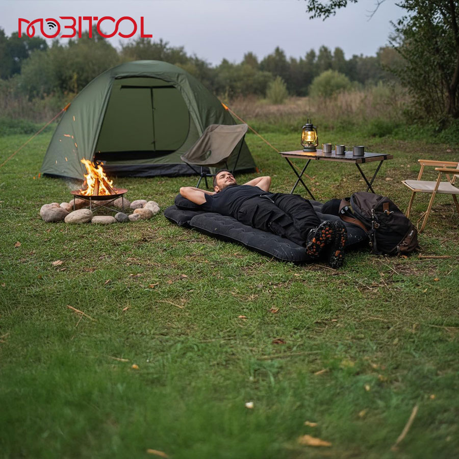 Green Lion Inflatable Car Air Mattress