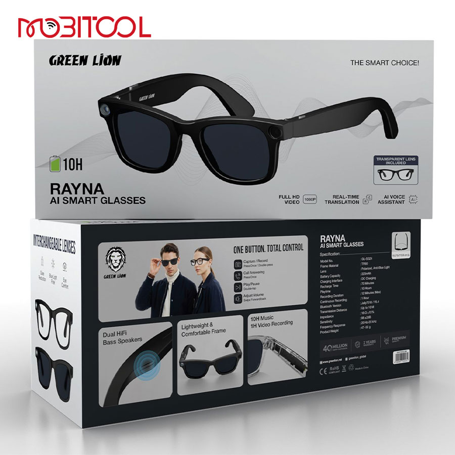 Green Lion Rayna AI Smart Glasses