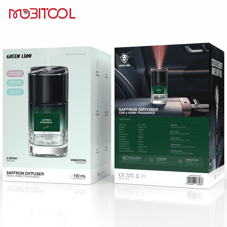 Green Lion Saffron Diffuser Car & Home Fragrance Green Lion Saffron Diffuser Car & Home Fragrance