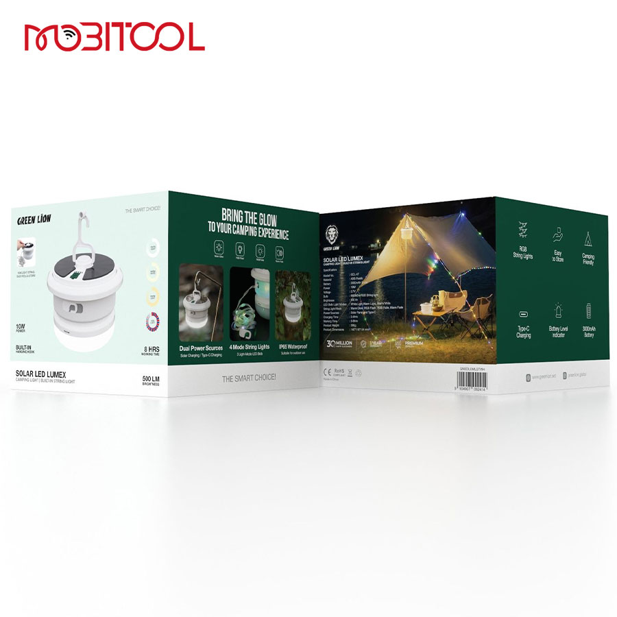 Green Lion Solar LED Lumex Camping Light