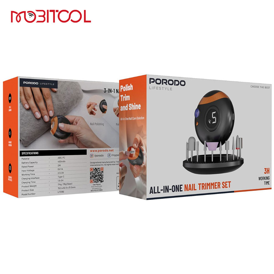 Porodo All In One Nail Trimmer Set