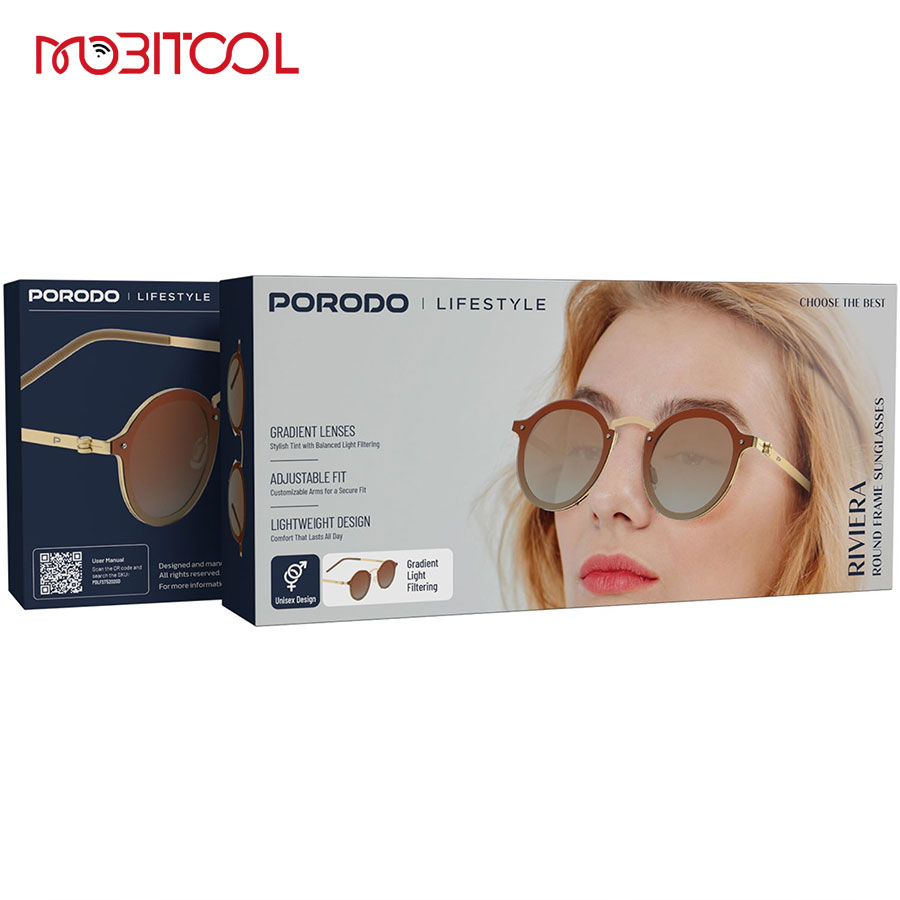 Porodo Riviera Round Frame Sunglasses
