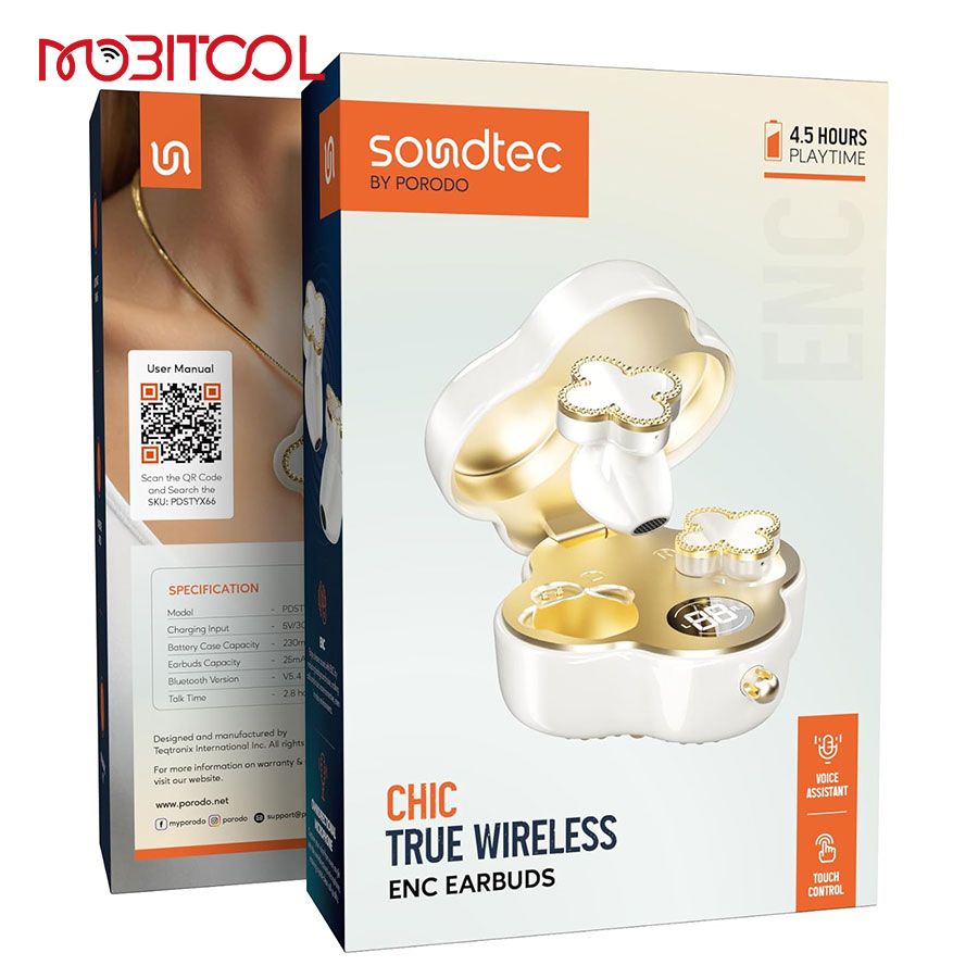 Porodo Soundtec Chic True Wireless