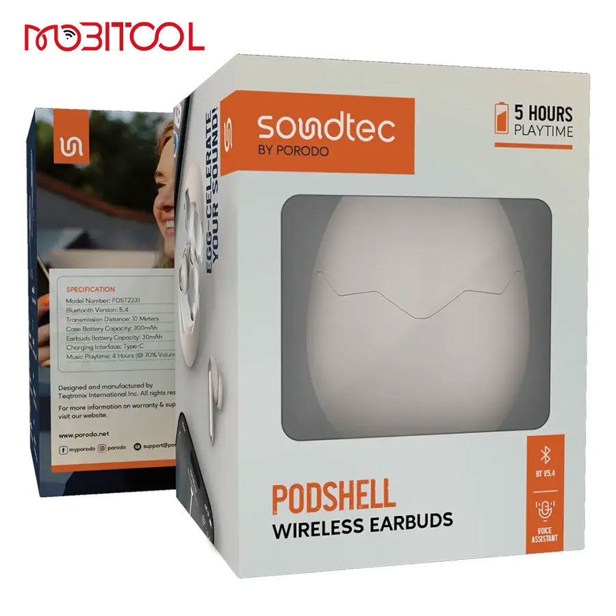 Porodo Soundtec Podshell Wireless Earbuds