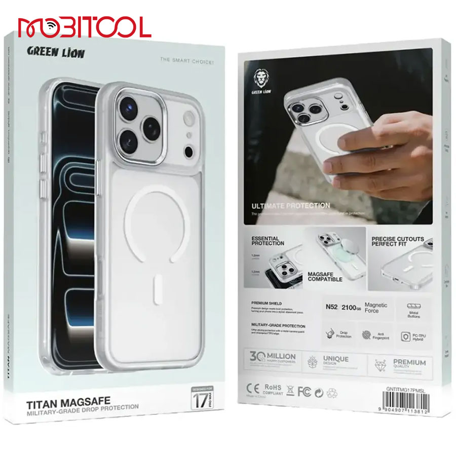 Green Lion Titan MagSafe Case iPhone 17 Pro Green Lion Titan MagSafe Case iPhone 17 Pro
