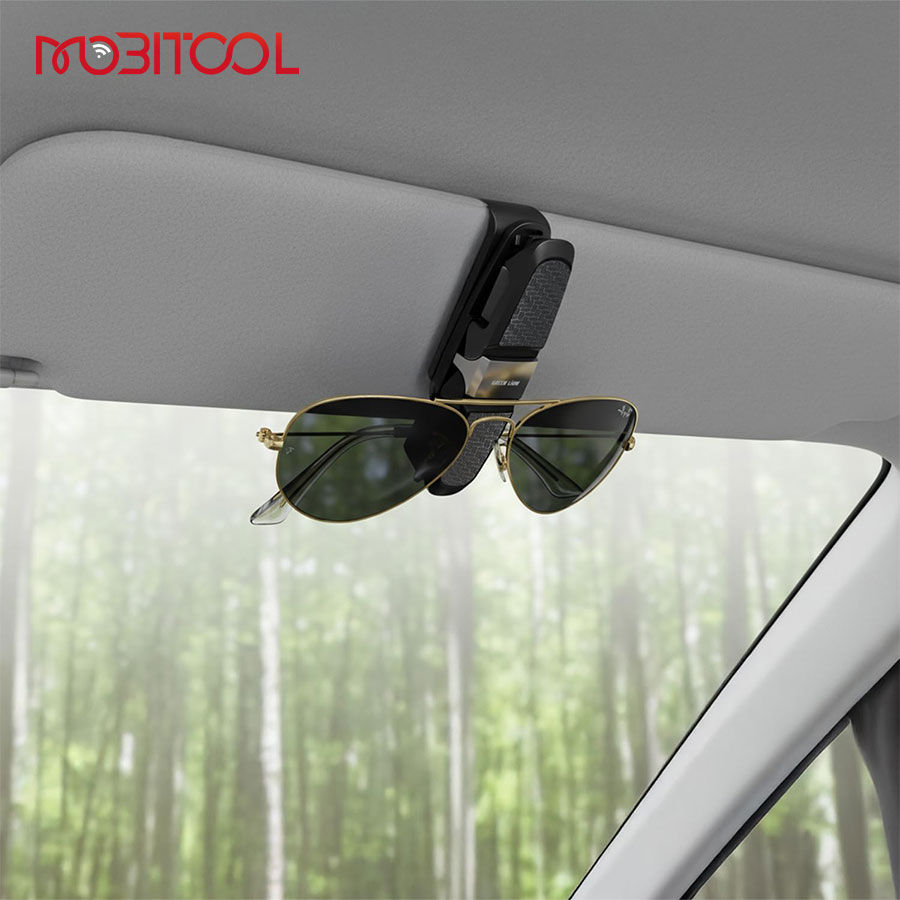Green Lion Visor Guard Car Sunglasses Holder