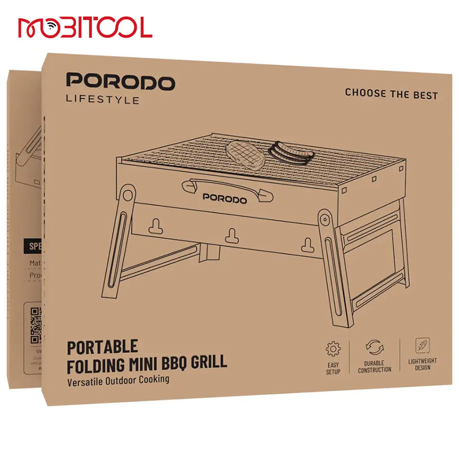 portable mini bbq porodo