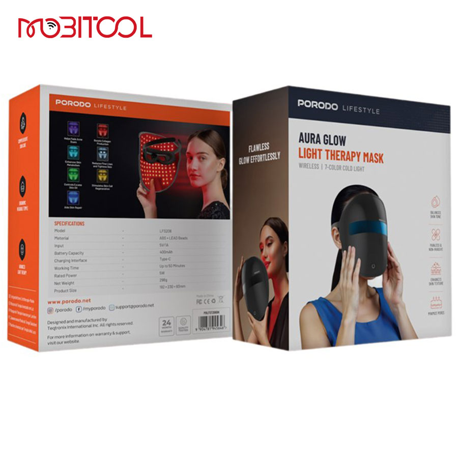 Porodo Aura Glow Light Therapy Mask Porodo Aura Glow Light Therapy Mask