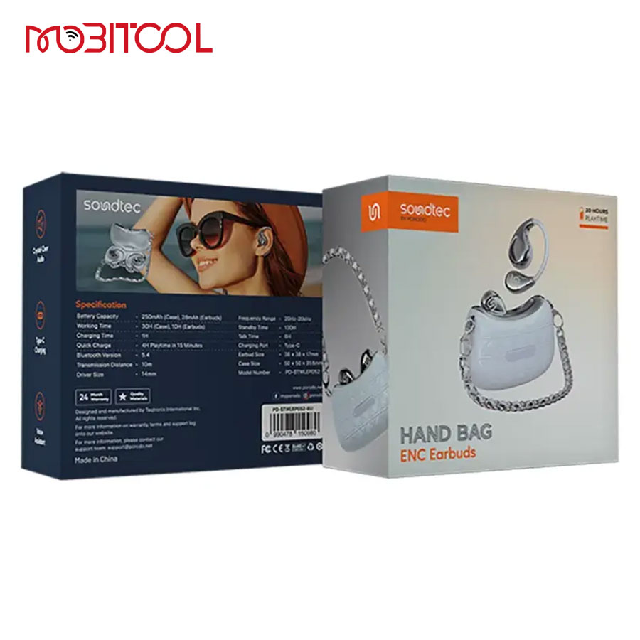 Porodo Soundtec Hand Bag ENC Earbuds Porodo Soundtec Hand Bag ENC Earbuds