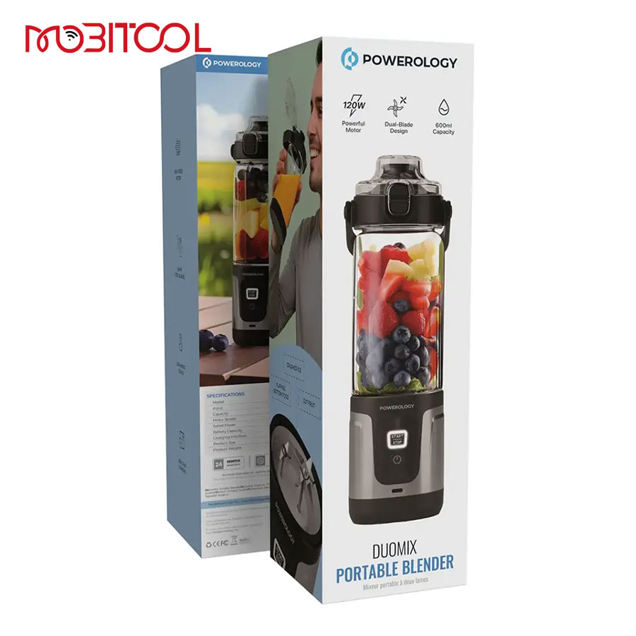 Powerology Duomix Portable Blender PWPB27