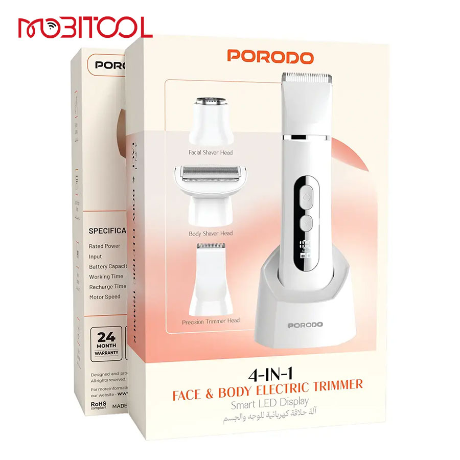 Porodo 4-In-1 Face & Body Electric Trimmer PDLFST2511