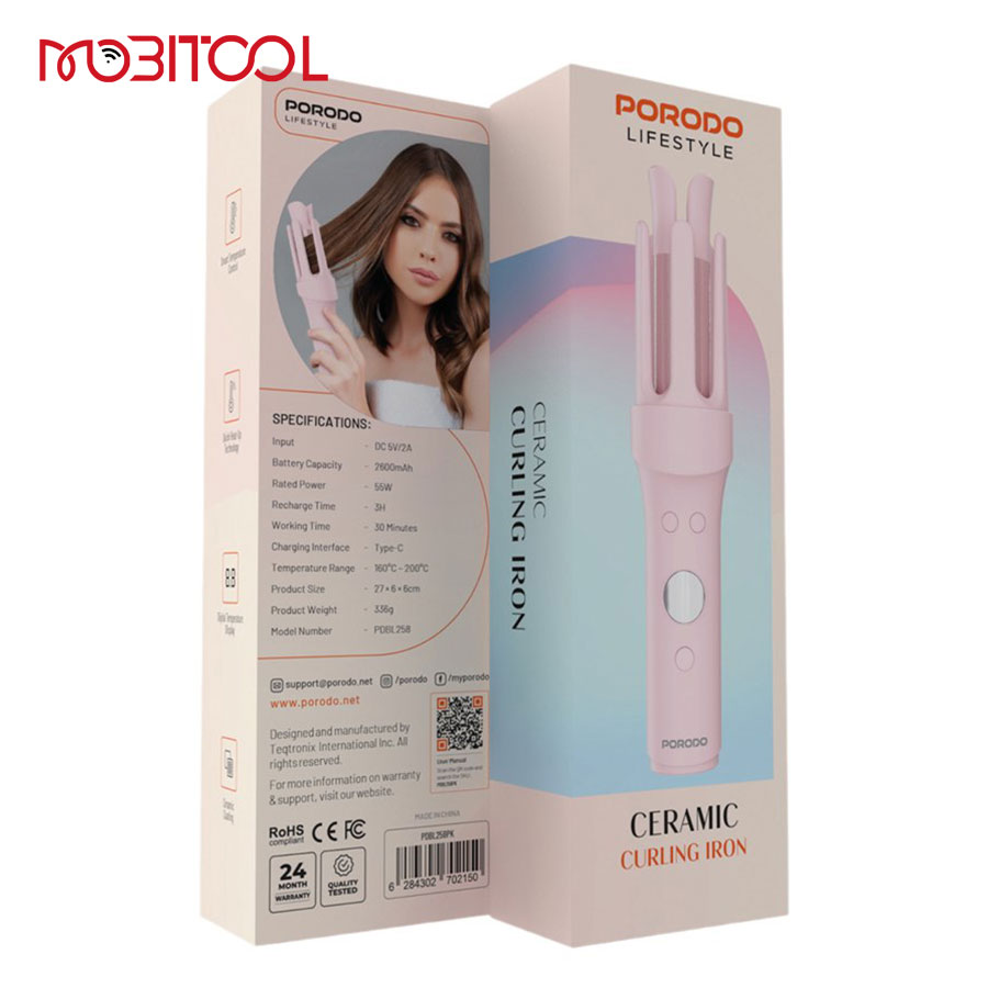 Porodo Ceramic Curling Iron Porodo Ceramic Curling Iron