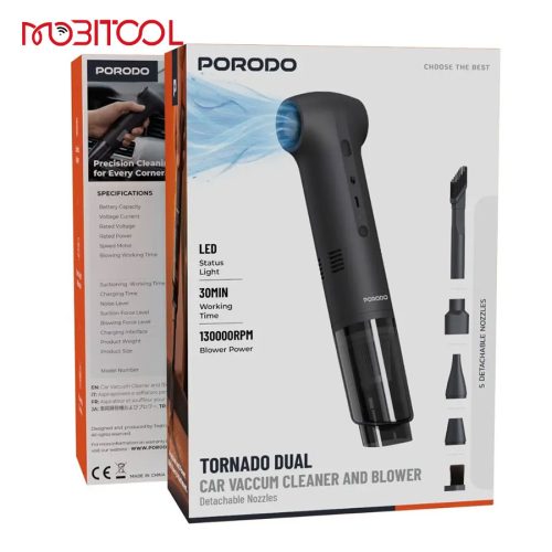Porodo Tornado Dual Car Vaccum Cleaner & Blower