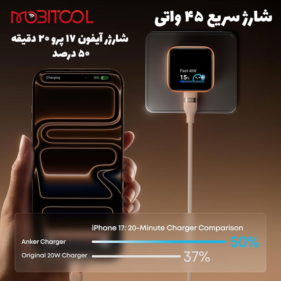 خرید شارژر انکر 45 وات
