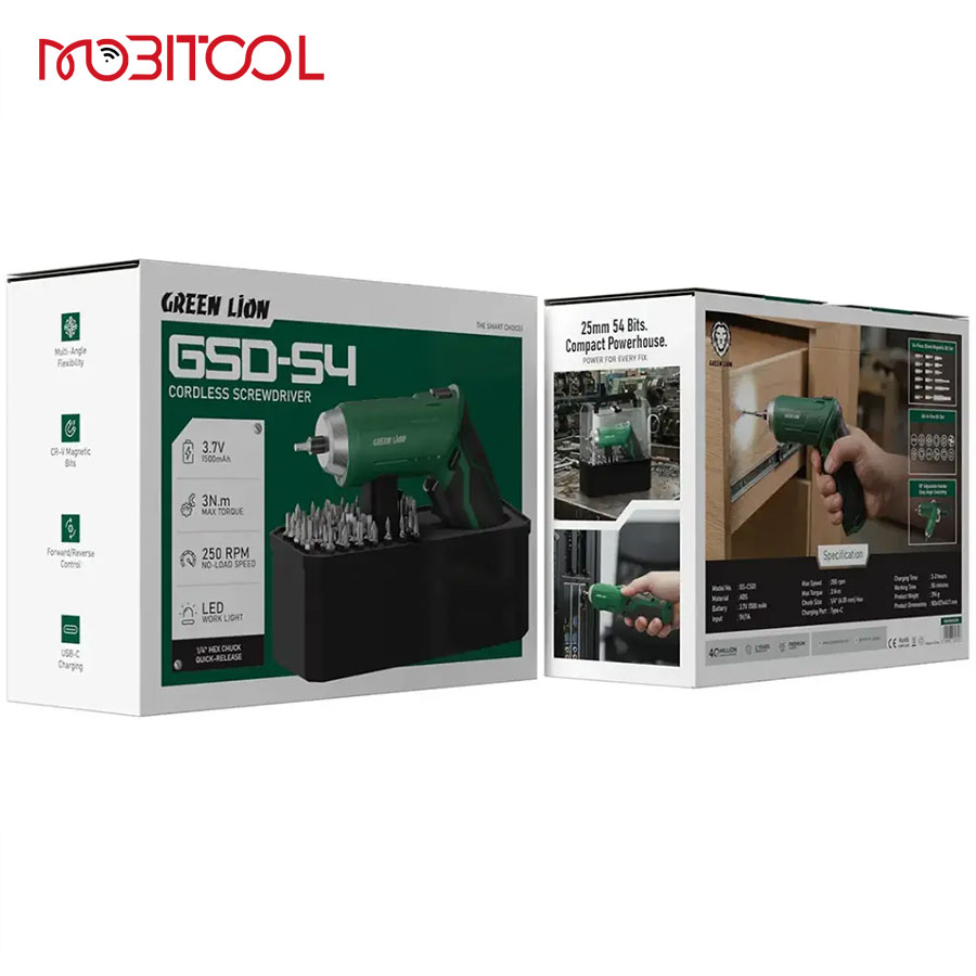پیچ گوشتی شارژی گرین لاین پیچ گوشتی شارژی گرین لاین