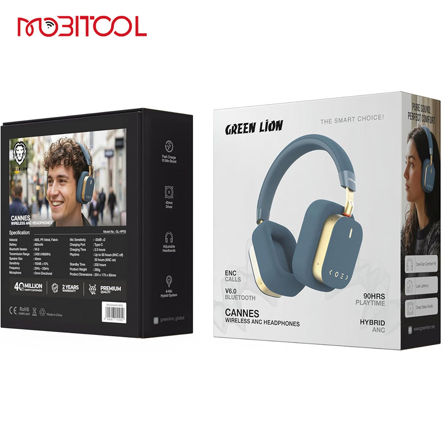 Green Lion Cannes Wireless ANC Headphones Green Lion Cannes Headphones